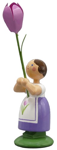 Blumenmädchen lila kleid - in,
