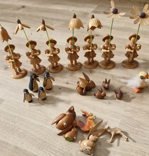 Holzfiguren konvolut vermtl - holzfiguren,