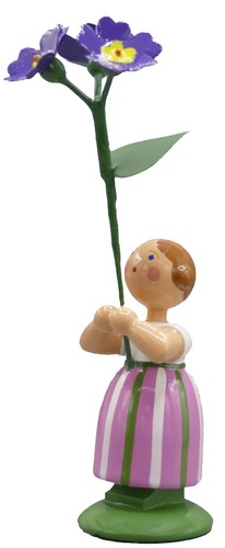 Blumenmädchen mit violetter