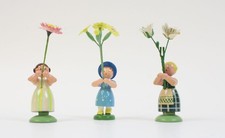 3 Erzgebirge Blumenkinder