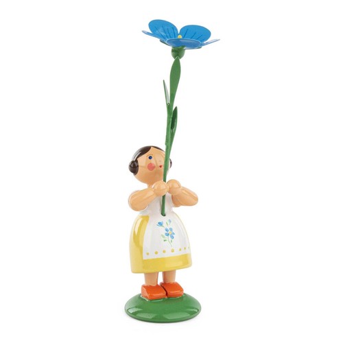 Blumenmädchen mit flachs - blumenmädchen,