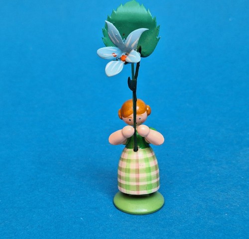 Blumenkind mädchen mit blauer - blumenkind,